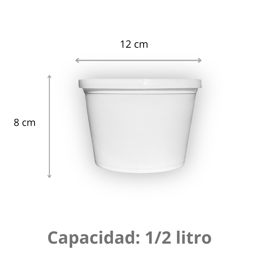 Bote redondo 1/2 L