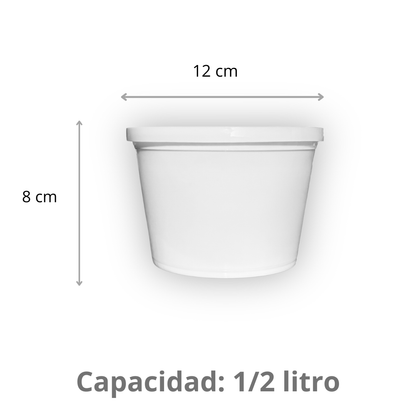 Bote redondo 1/2 L