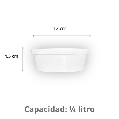 Bote redondo 1/4 L