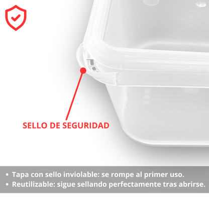 Bote cuadrado 1/4 litro
